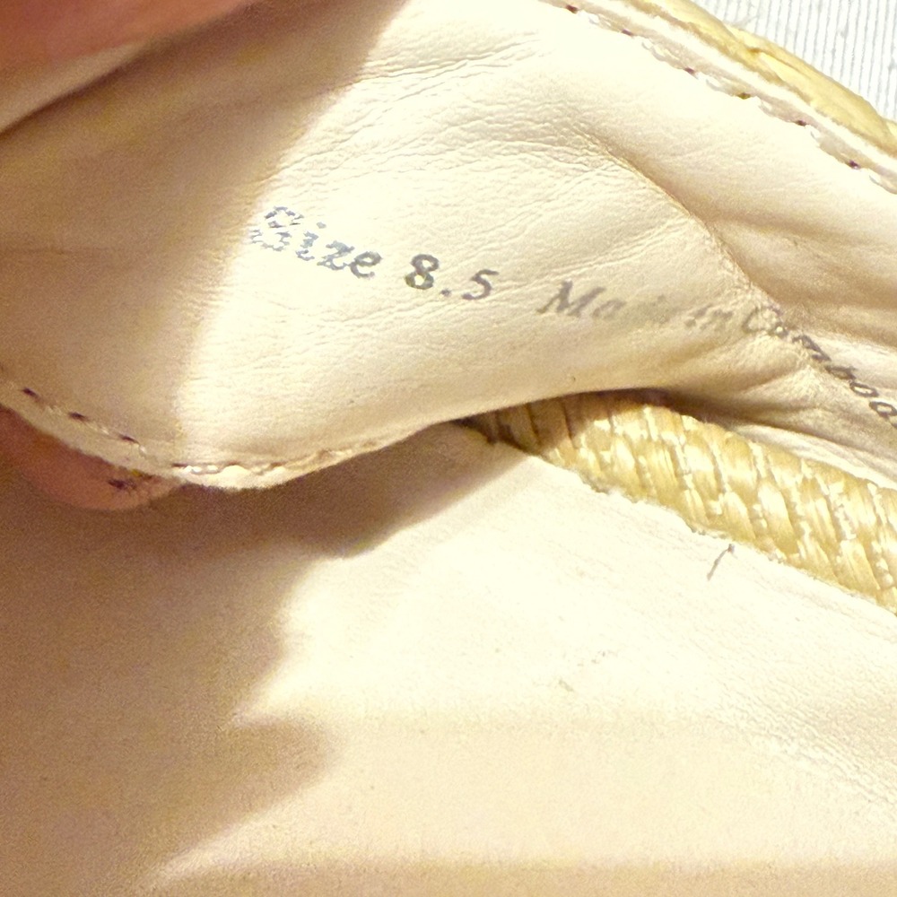 Dolce Vita Selda Slip On Neutral Raffia Slide 8.5 Vacation, Beach, Summer - Picture 10 of 11